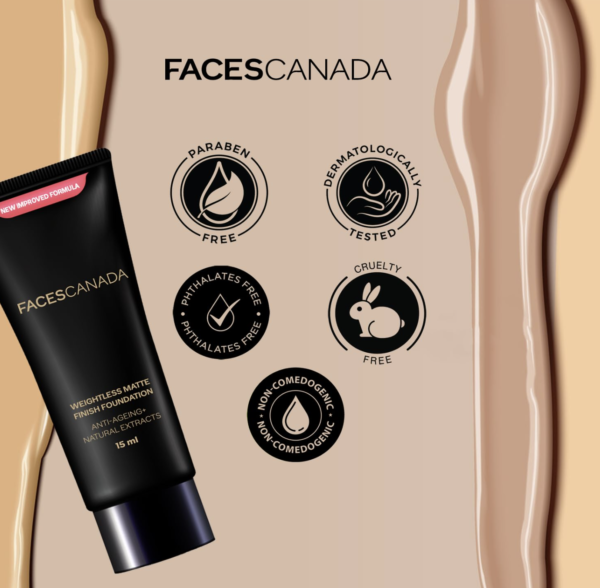 Faces Canada Weightless Stay Matte Compact Vitamin E - Natural 02(9g) - Image 2